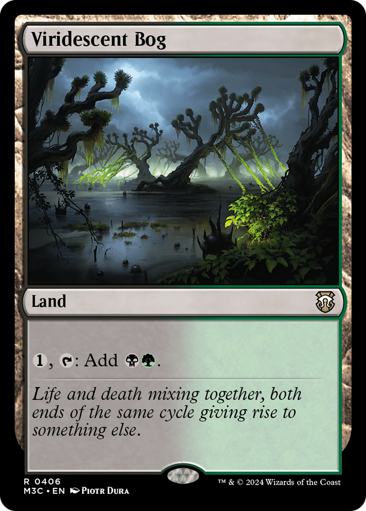 Viridescent Bog (Ripple Foil) [Modern Horizons 3 Commander] | Spectrum Games