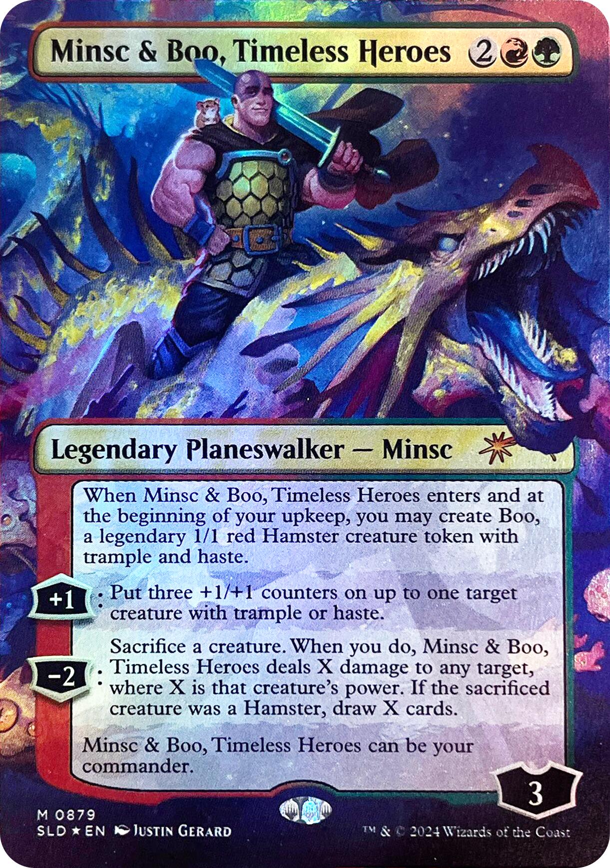 Minsc & Boo, Timeless Heroes (Rainbow Foil) [Secret Lair Drop Series] | Spectrum Games
