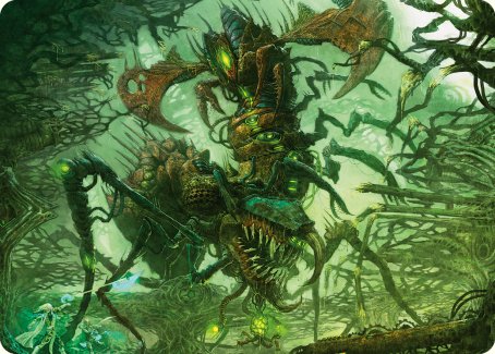 Skyscythe Engulfer Art Card [Phyrexia: All Will Be One Art Series] | Spectrum Games