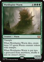 Worldspine Wurm [Duskmourn: House of Horror Commander] | Spectrum Games