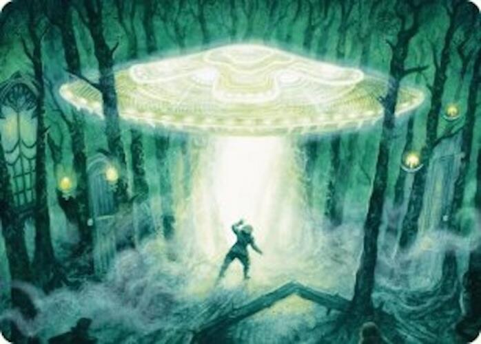 Unidentified Hovership Art Card [Duskmourn: House of Horror Art Series] | Spectrum Games