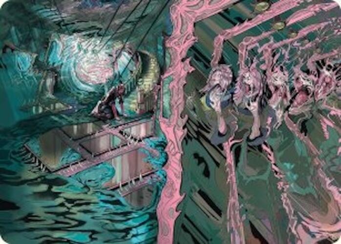 Mirror Room // Fractured Realm Art Card [Duskmourn: House of Horror Art Series] | Spectrum Games