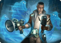 Paranormal Analyst Art Card [Duskmourn: House of Horror Art Series] | Spectrum Games
