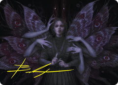 Demonic Counsel Art Card (7/54) (Gold-Stamped Signature) [Duskmourn: House of Horror Art Series] | Spectrum Games