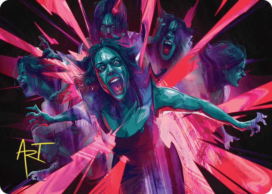 Waltz of Rage Art Card (Gold-Stamped Signature) [Duskmourn: House of Horror Art Series] | Spectrum Games
