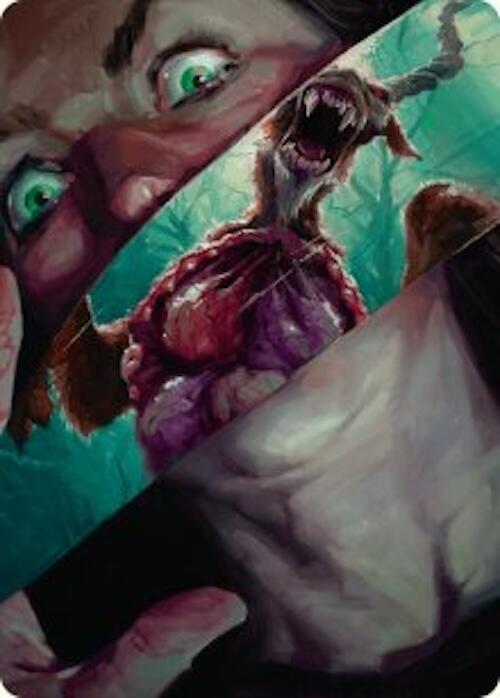 Hauntwoods Shrieker Art Card [Duskmourn: House of Horror Art Series] | Spectrum Games