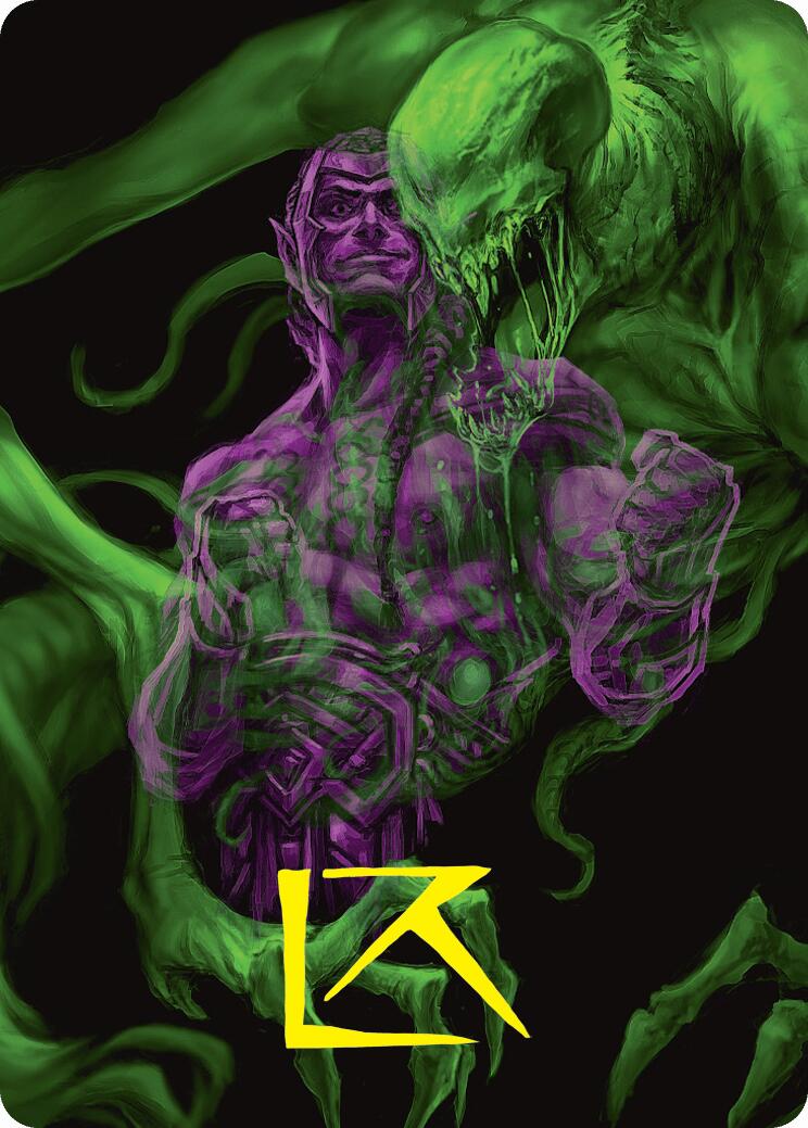 Tyvar, the Pummeler Art Card (Gold-Stamped Signature) [Duskmourn: House of Horror Art Series] | Spectrum Games
