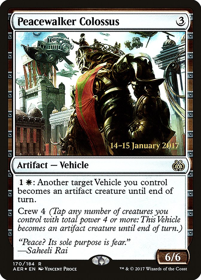 Peacewalker Colossus [Aether Revolt Prerelease Promos] | Spectrum Games