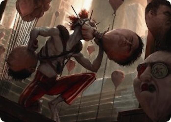 The Jolly Balloon Man Art Card [Duskmourn: House of Horror Art Series] | Spectrum Games