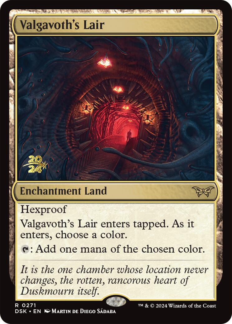 Valgavoth's Lair [Duskmourn: House of Horror Prerelease Promos] | Spectrum Games