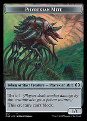 Rebel // Phyrexian Mite (012) Double-Sided Token [Phyrexia: All Will Be One Tokens] | Spectrum Games