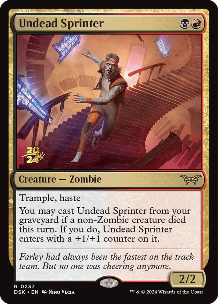 Undead Sprinter [Duskmourn: House of Horror Prerelease Promos] | Spectrum Games