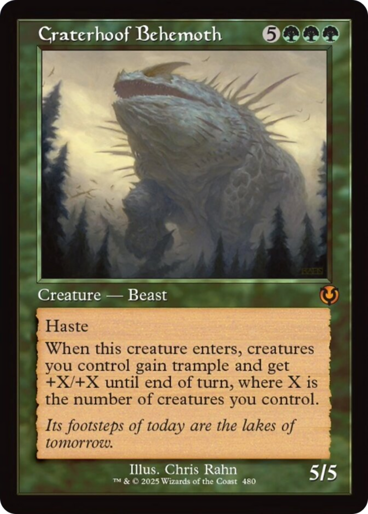 Craterhoof Behemoth (Retro Frame) [Innistrad Remastered] | Spectrum Games