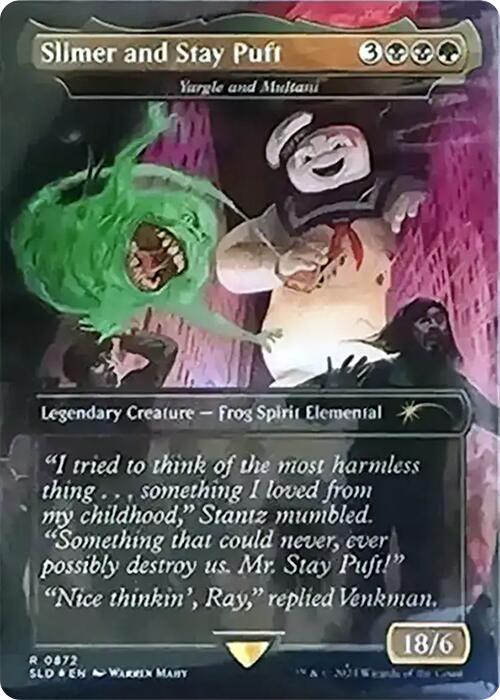 Slimer and Stay Puft - Yargle and Multani (Rainbow Foil) [Secret Lair Drop Series] | Spectrum Games