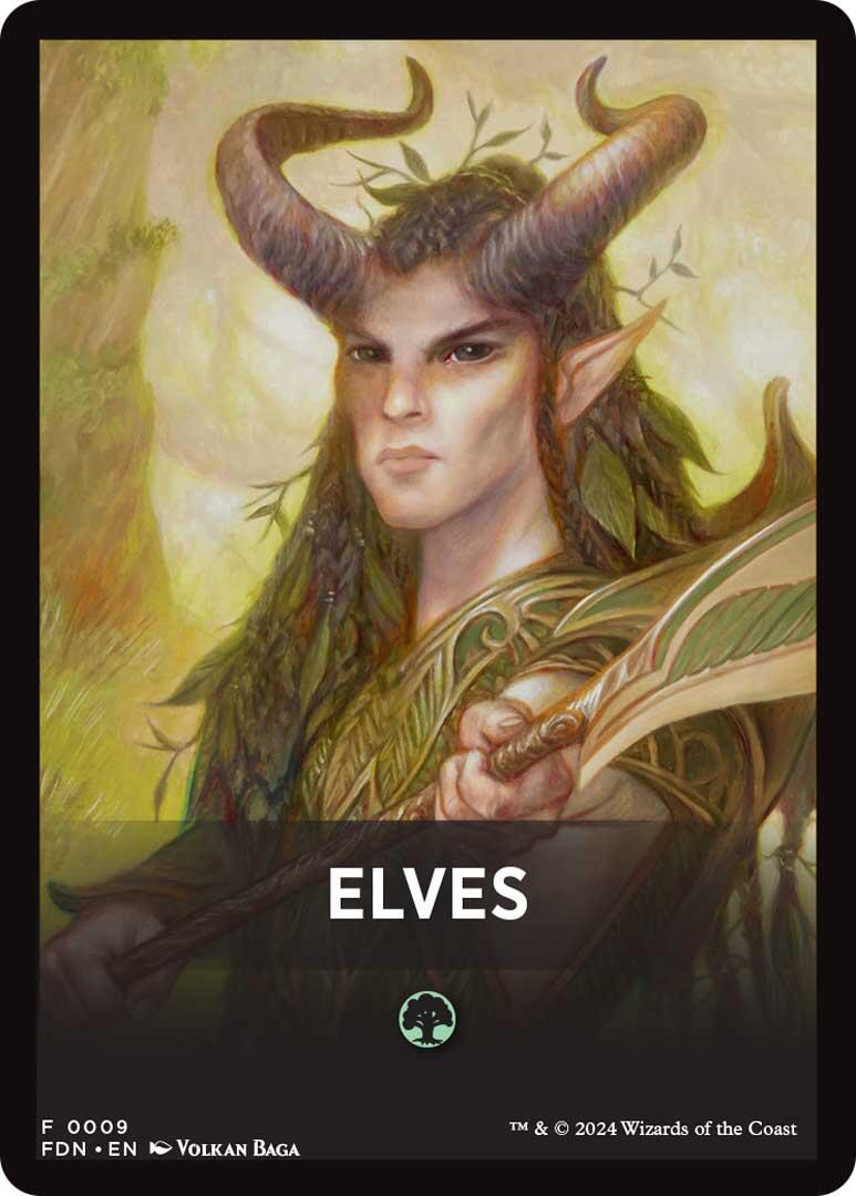 Elves Theme Card [Foundations Tokens] | Spectrum Games