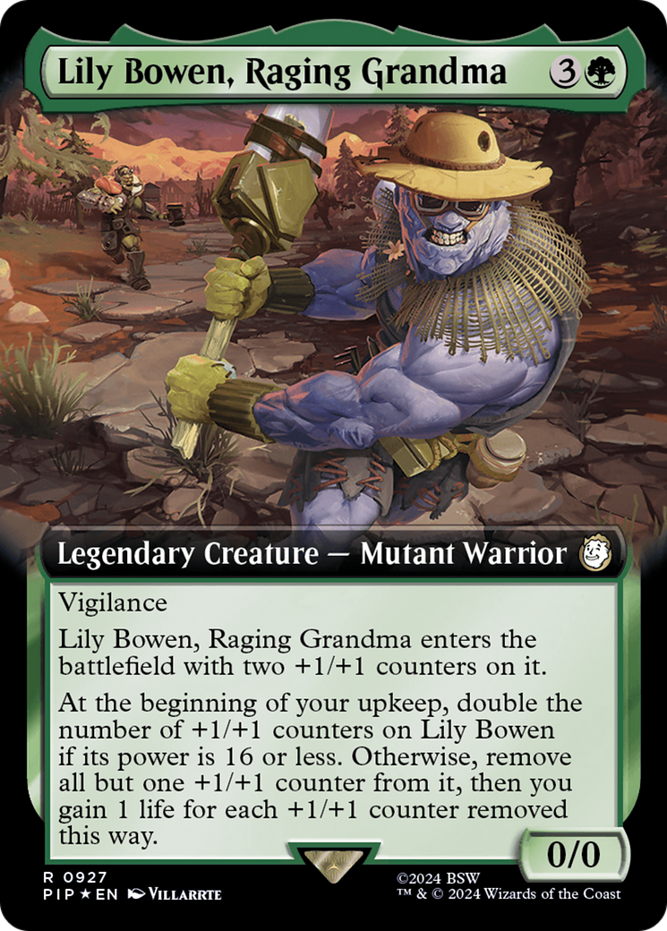 Lily Bowen, Raging Grandma (Extended Art) (Surge Foil) [Fallout] | Spectrum Games