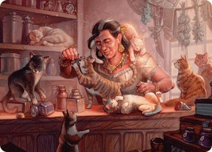 Cat Collector Art Card (1/54) [Foundations Art Series] | Spectrum Games