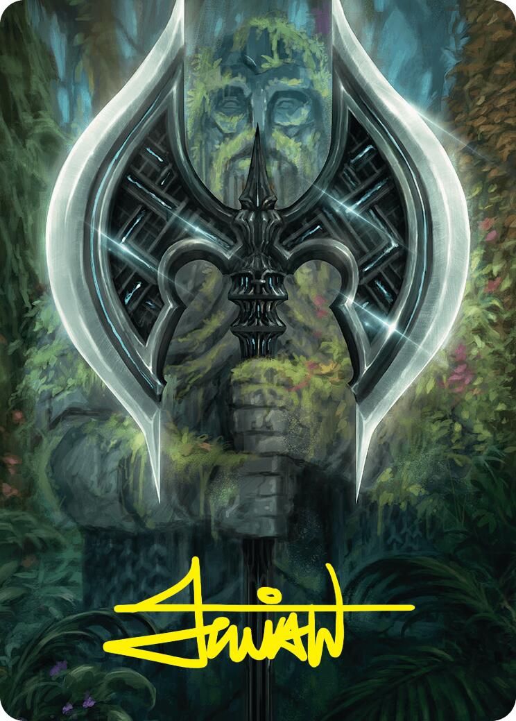 Leyline Axe Art Card (49/54) (Gold-Stamped Signature) [Foundations Art Series] | Spectrum Games