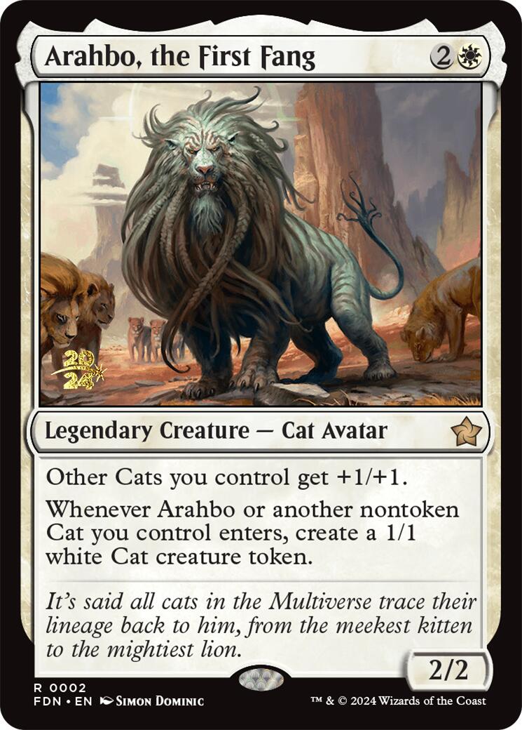 Arahbo, the First Fang [Foundations Prerelease Promos] | Spectrum Games