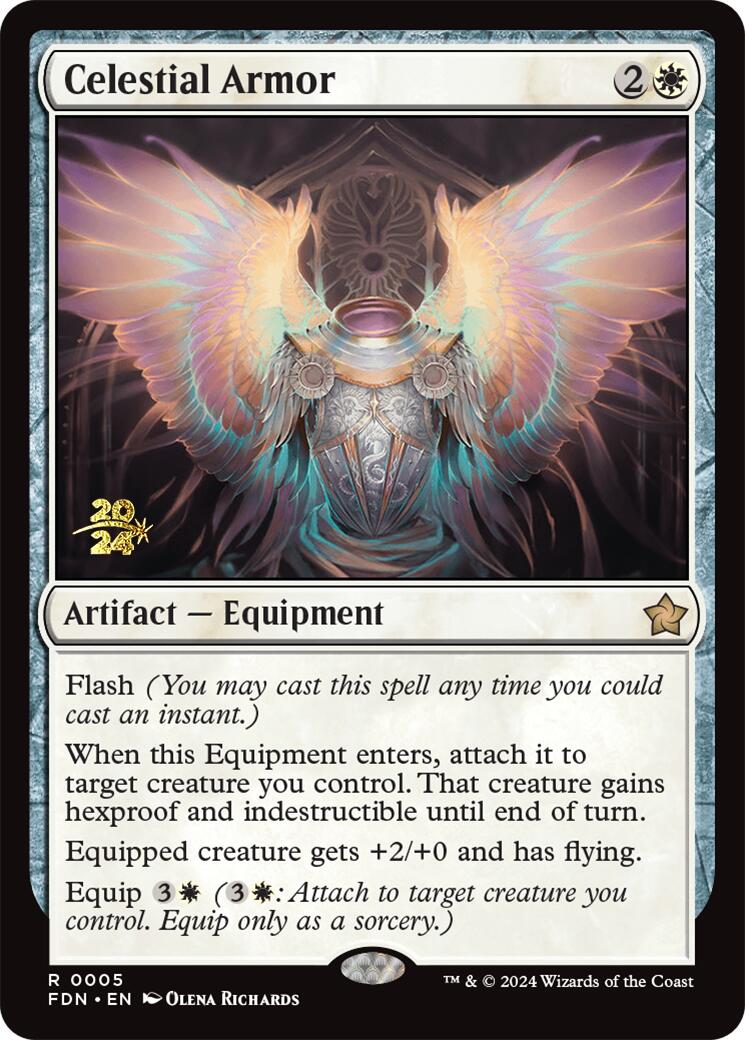 Celestial Armor [Foundations Prerelease Promos] | Spectrum Games