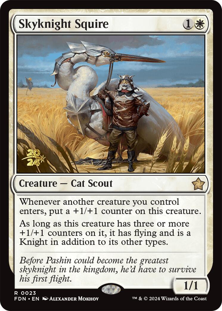 Skyknight Squire [Foundations Prerelease Promos] | Spectrum Games