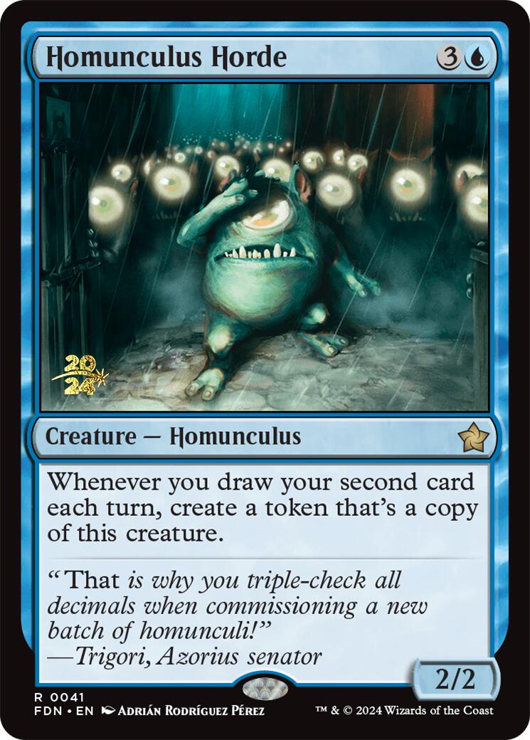 Homunculus Horde [Foundations Prerelease Promos] | Spectrum Games