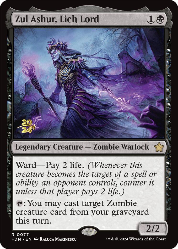 Zul Ashur, Lich Lord [Foundations Prerelease Promos] | Spectrum Games