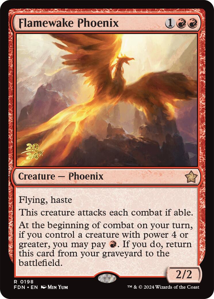 Flamewake Phoenix [Foundations Prerelease Promos] | Spectrum Games