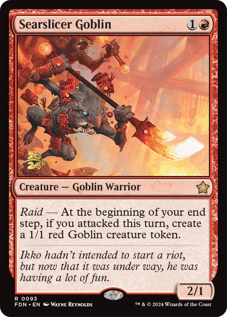 Searslicer Goblin [Foundations Prerelease Promos] | Spectrum Games