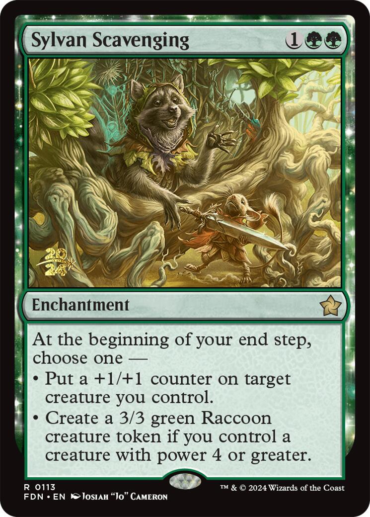 Sylvan Scavenging [Foundations Prerelease Promos] | Spectrum Games