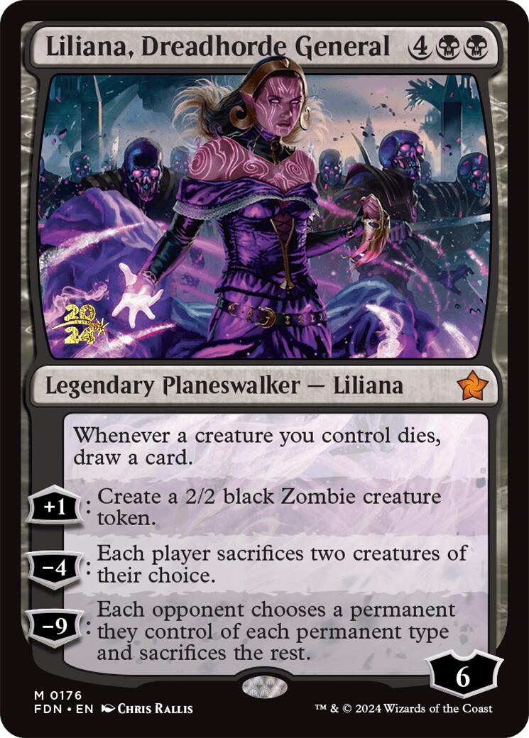 Liliana, Dreadhorde General [Foundations Prerelease Promos] | Spectrum Games