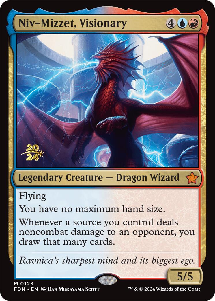 Niv-Mizzet, Visionary [Foundations Prerelease Promos] | Spectrum Games