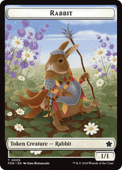 Rabbit // Soldier Double-Sided Token [Foundations Tokens] | Spectrum Games