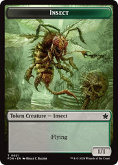 Goblin // Insect Doubled-Sided Token [Foundations Tokens] | Spectrum Games