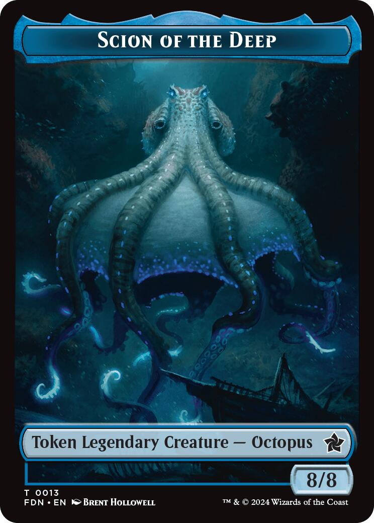 Scion of the Deep // Koma's Coil Doubled-Sided Token [Foundations Tokens] | Spectrum Games