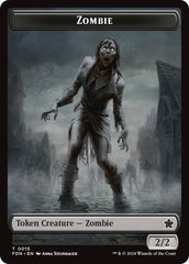 Zombie // Insect Doubled-Sided Token [Foundations Tokens] | Spectrum Games