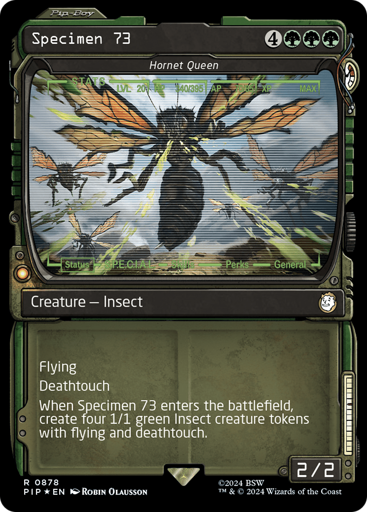 Specimen 73 - Hornet Queen (Showcase) (Surge Foil) [Fallout] | Spectrum Games