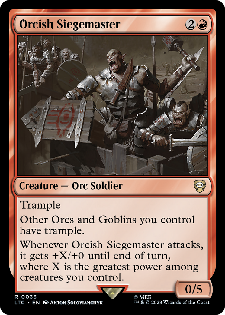 Orcish Siegemaster [The Lord of the Rings: Tales of Middle-Earth Commander] | Spectrum Games