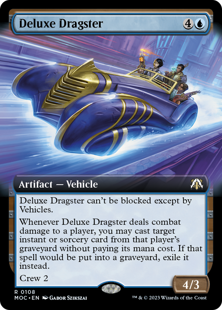 Deluxe Dragster (Extended Art) [March of the Machine Commander] | Spectrum Games