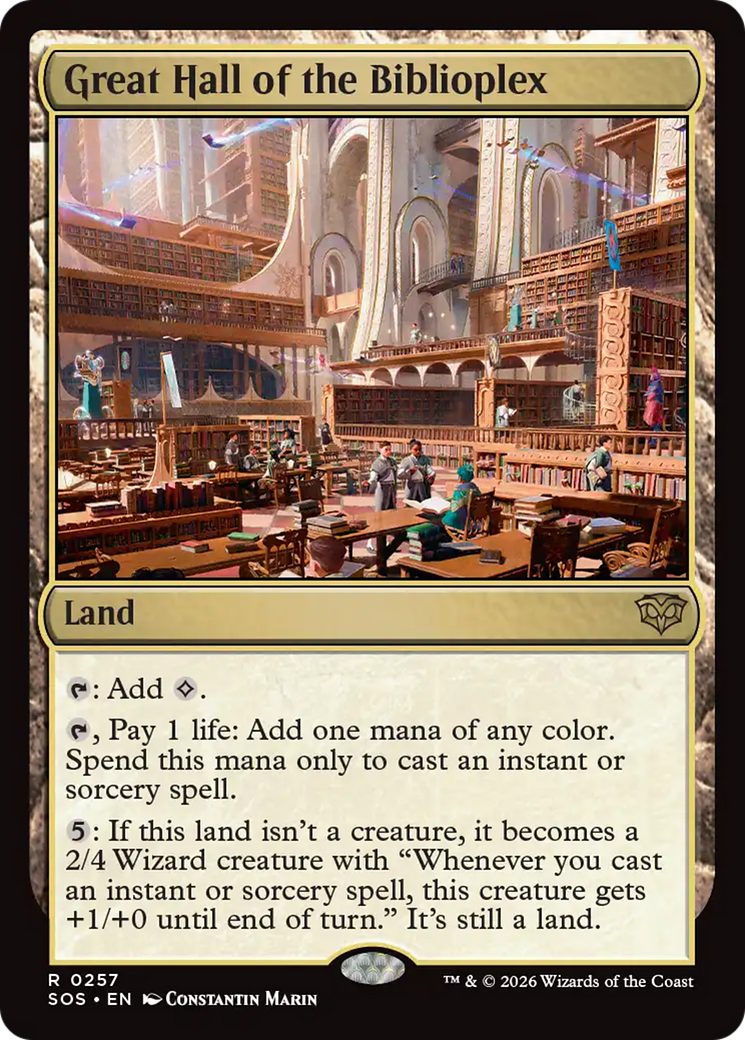 Great Hall of the Biblioplex [Secrets of Strixhaven] | Spectrum Games