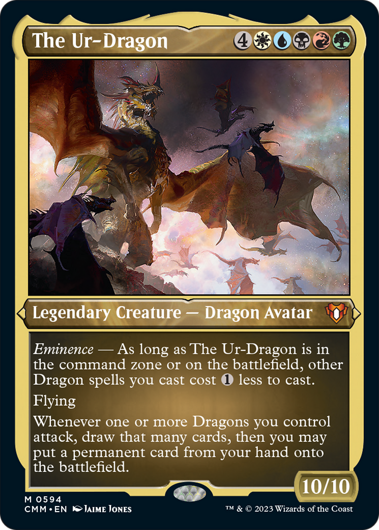 The Ur-Dragon (Foil Etched) [Commander Masters] | Spectrum Games