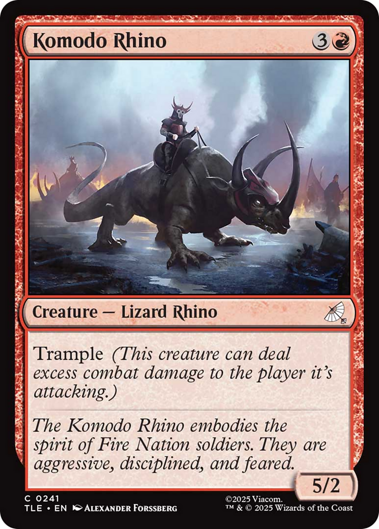 Komodo Rhino [Avatar: The Last Airbender: Eternal-Legal] | Spectrum Games