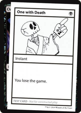 One with Death (2021 Edition) [Mystery Booster Playtest Cards] | Spectrum Games