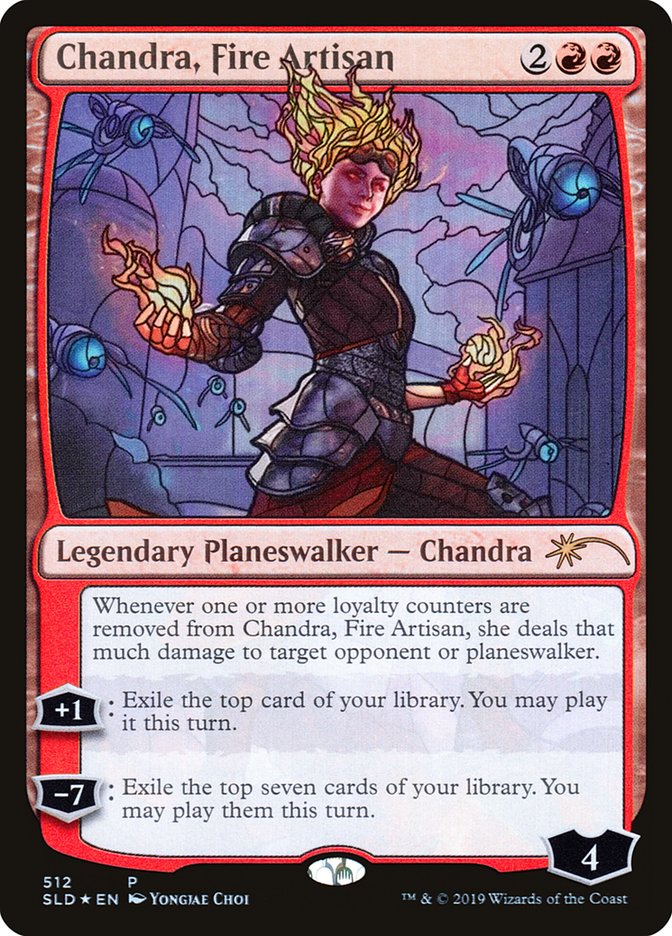 Chandra, Fire Artisan (Stained Glass) [Secret Lair Drop Promos] | Spectrum Games