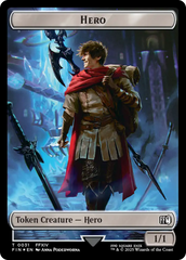 Hero (0031) // Wizard (0035) Double-Sided Token (Surge Foil) [FINAL FANTASY Tokens] | Spectrum Games