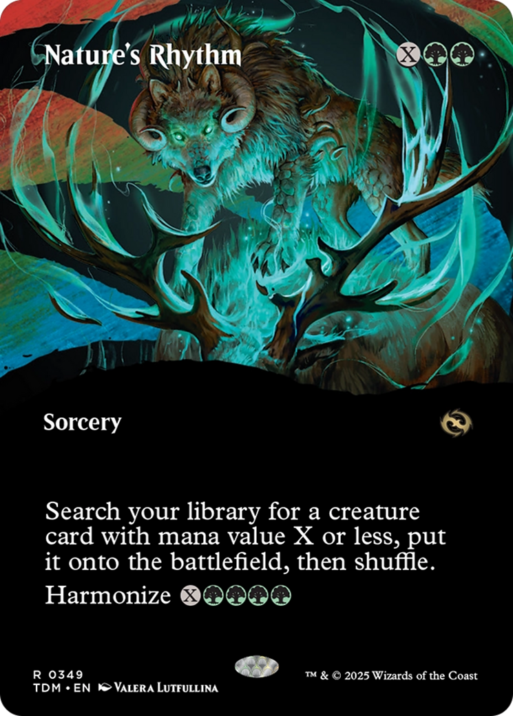 Nature's Rhythm (Borderless) [Tarkir: Dragonstorm] | Spectrum Games