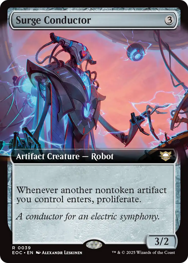 Surge Conductor (Extended Art) [Edge of Eternities Commander] | Spectrum Games