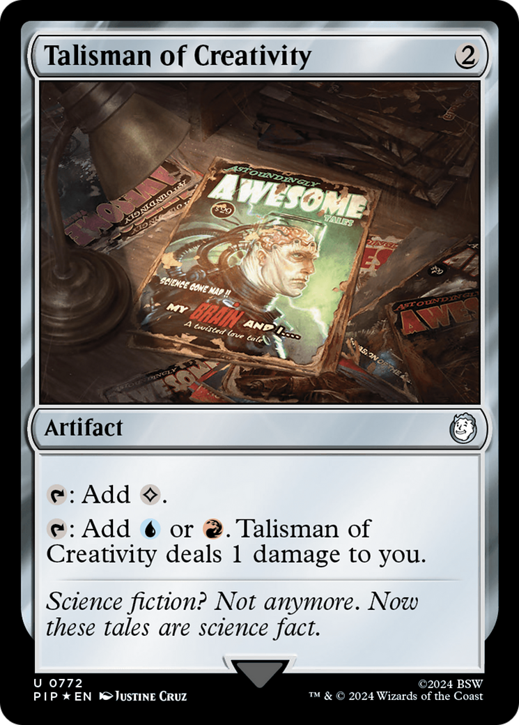 Talisman of Creativity (Surge Foil) [Fallout] | Spectrum Games