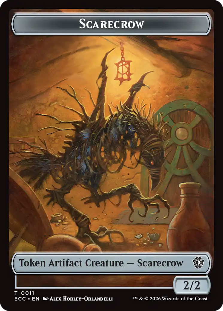 Snake // Scarecrow Double-Sided Token [Lorwyn Eclipsed Tokens] | Spectrum Games