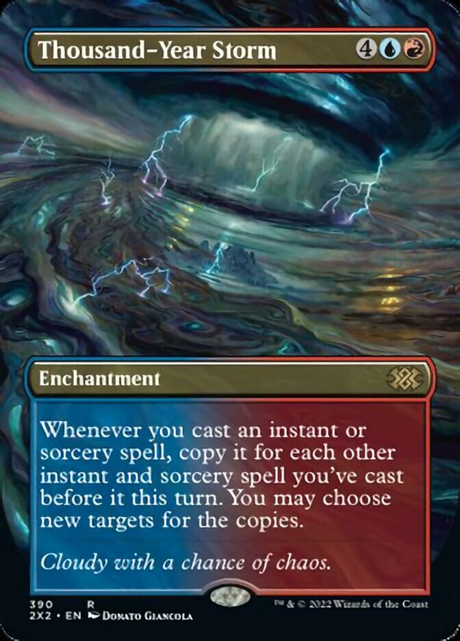 Thousand-Year Storm (Borderless Alternate Art) [Double Masters 2022] | Spectrum Games